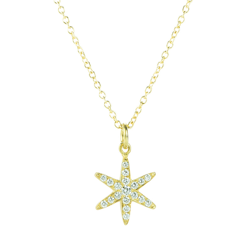 Anne Sportun Pave Diamond Star Pendant Necklace | Quadrum Gallery