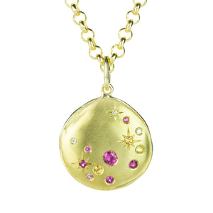 Anne Sportun Luna Star Coin Pendant Necklace | Quadrum Gallery