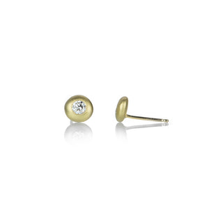 Anne Sportun Bezel Set Diamond Studs | Quadrum Gallery