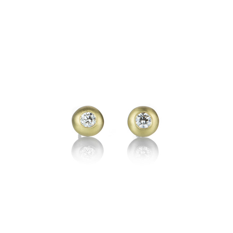 Anne Sportun Bezel Set Diamond Studs | Quadrum Gallery