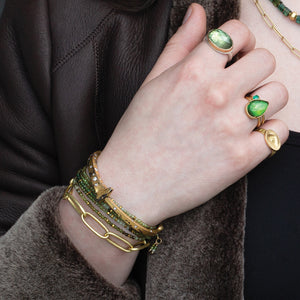 Anne Sportun 18k Confetti Green Tourmaline Wrap Bracelet | Quadrum Gallery