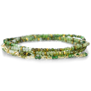 Anne Sportun 18k Confetti Green Tourmaline Wrap Bracelet | Quadrum Gallery