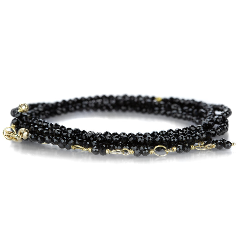 Anne Sportun 34" 18k Black Spinel Wrap Bracelet | Quadrum Gallery