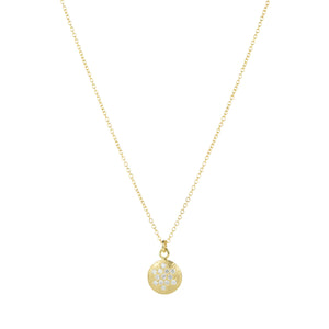 Anne Sportun Pave Diamond Disc Pendant Necklace | Quadrum Gallery