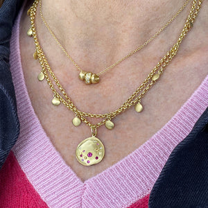 Anne Sportun Mini Hammered Disc Necklace | Quadrum Gallery