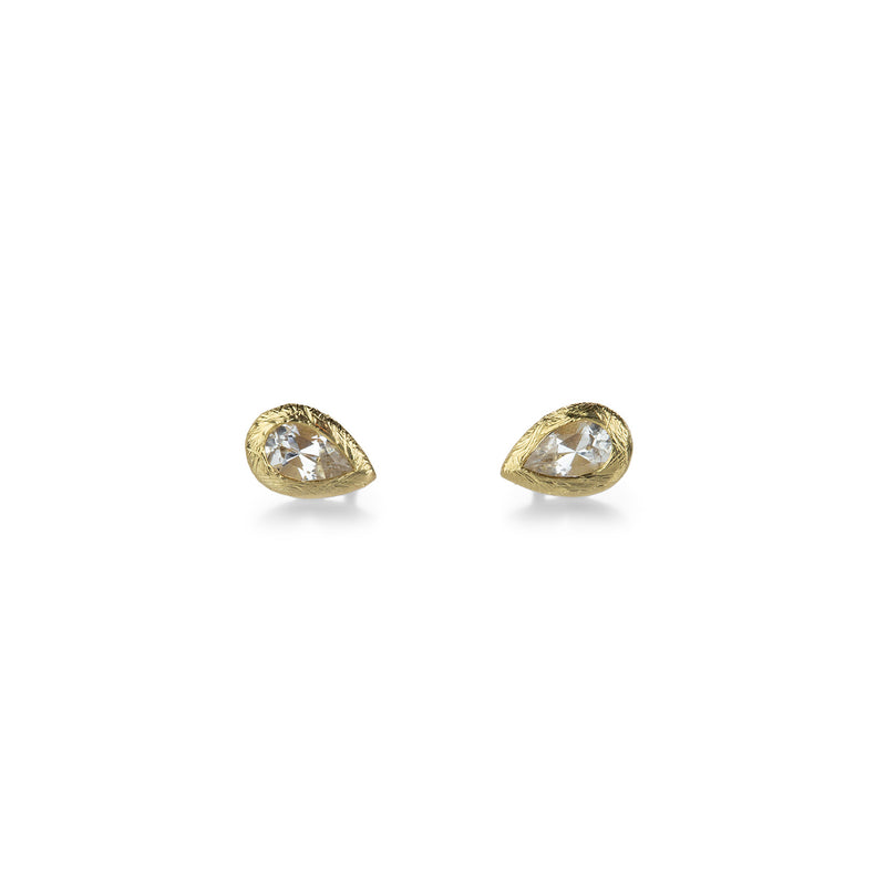Anne Sportun White Topaz Pear Stud Earrings | Quadrum Gallery