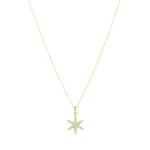 Anne Sportun 18k Pave Diamond Star Pendant Necklace | Quadrum Gallery