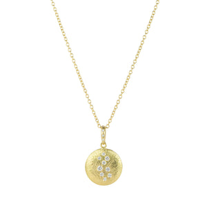 Anne Sportun Dancing Diamond Boulder Disc Pendant Necklace | Quadrum Gallery