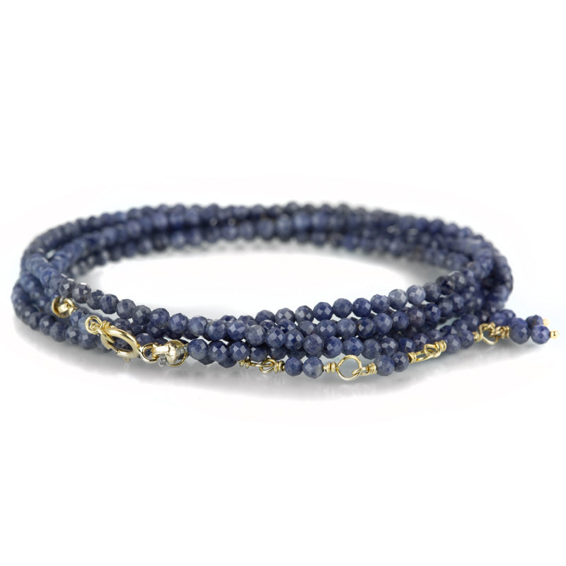Anne Sportun 14k Opaque Blue Sapphire Bead Wrap Bracelet | Quadrum Gallery