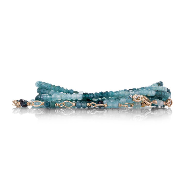 Anne Sportun 14k Grandidierite Wrap Bracelet | Quadrum Gallery