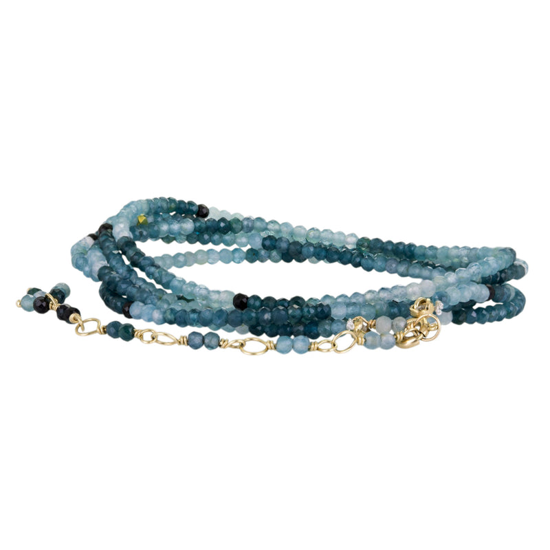 Anne Sportun 14k Grandidierite Wrap Bracelet | Quadrum Gallery