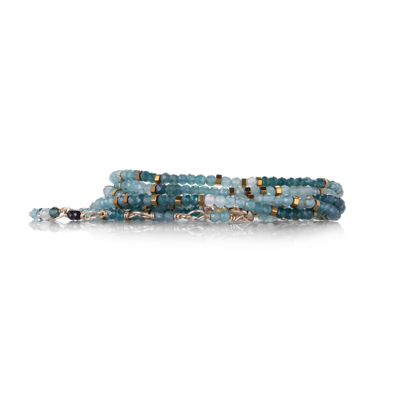 Anne Sportun 14k Grandidierite Confetti Wrap Bracelet | Quadrum Gallery