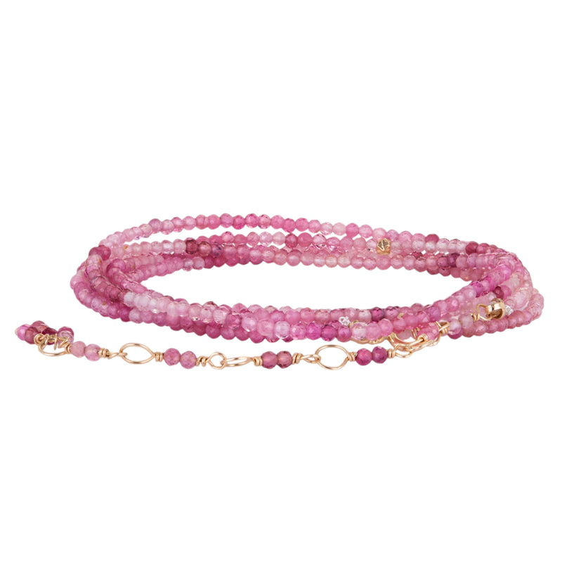 Anne Sportun Faceted Pink Tourmaline Wrap Bracelet | Quadrum Gallery