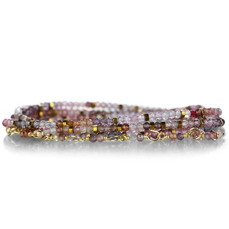 Anne Sportun 14k Multicolored Spinel Confetti Wrap Bracelet  | Quadrum Gallery