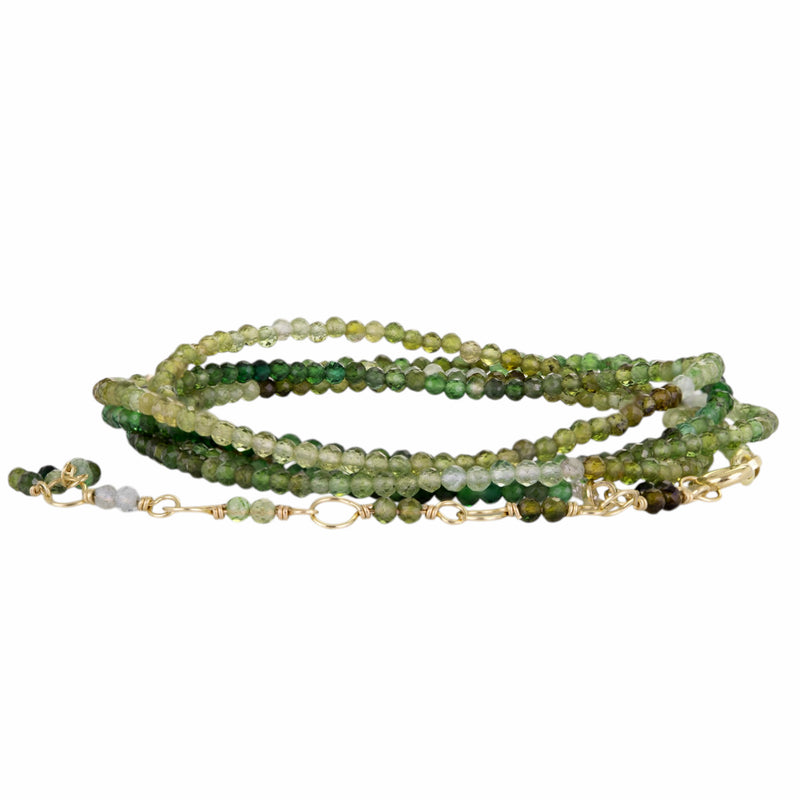 Anne Sportun 14k Green Tourmaline Wrap Bracelet | Quadrum Gallery