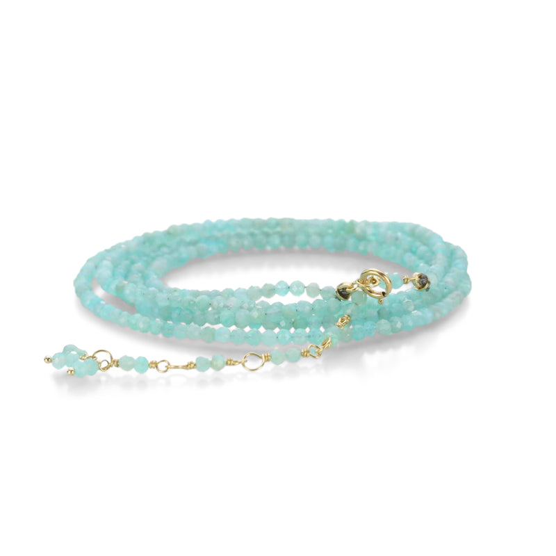 Anne Sportun 14k Amazonite Wrap Bracelet - 34" | Quadrum Gallery