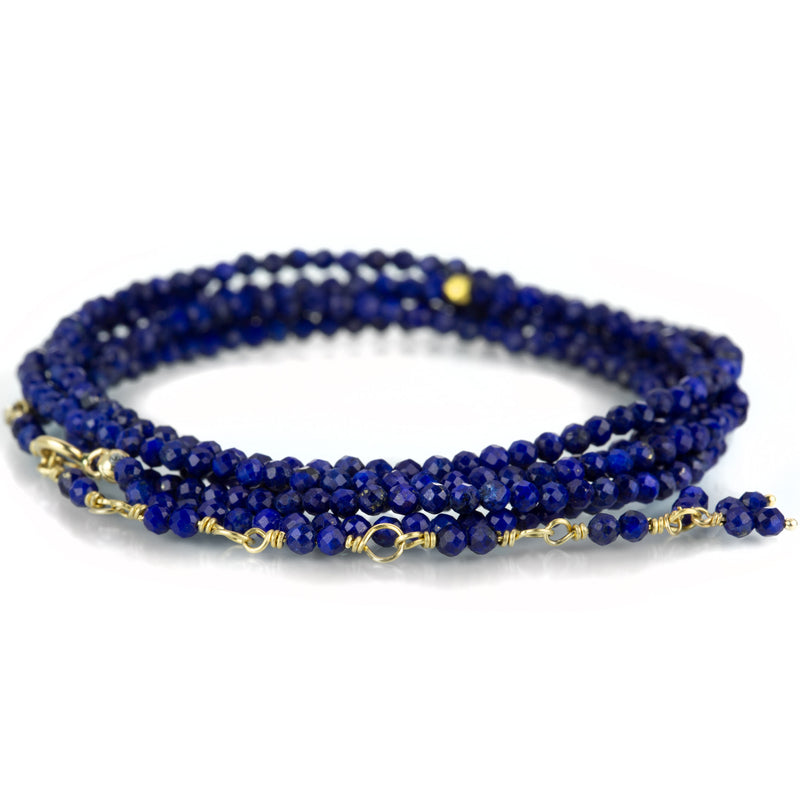 Anne Sportun 14k Lapis Wrap Bracelet - 34" | Quadrum Gallery