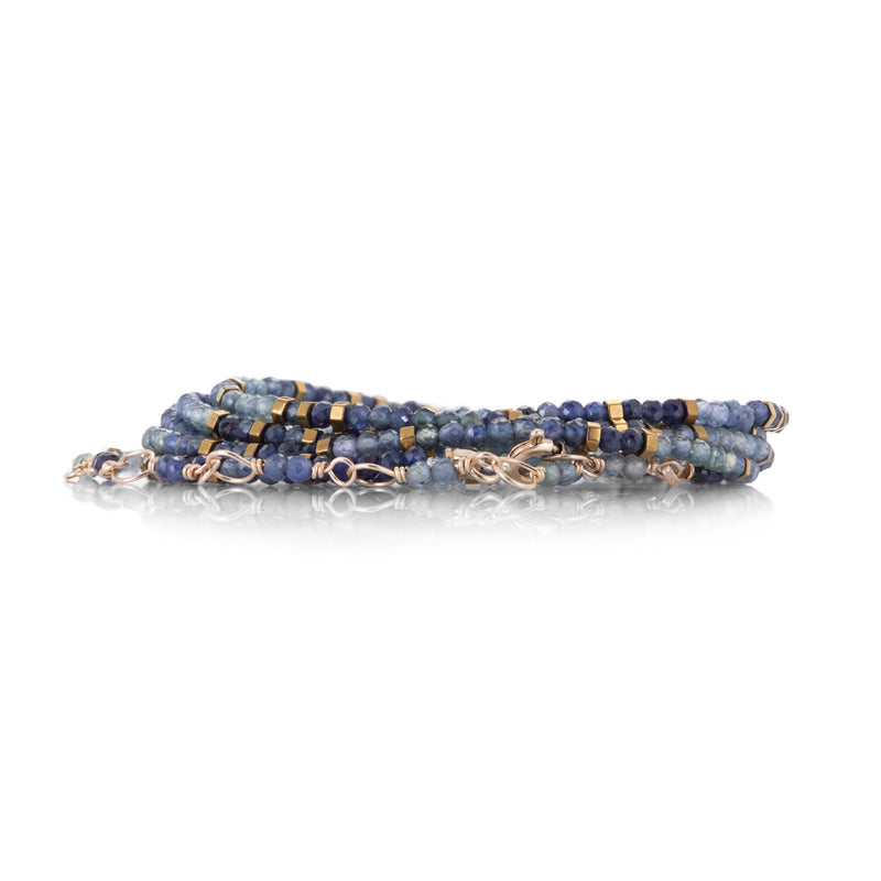 Anne Sportun 14k Gradient Confetti Blue Sapphire Wrap Bracelet  | Quadrum Gallery