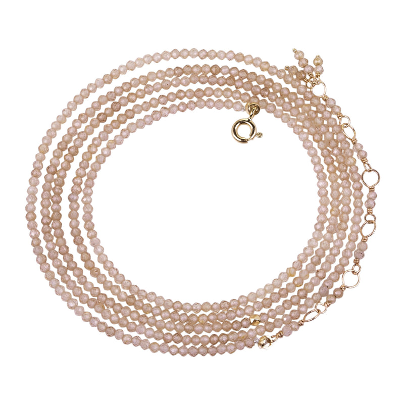 Anne Sportun Brown Zircon Wrap Bracelet 34" | Quadrum Gallery