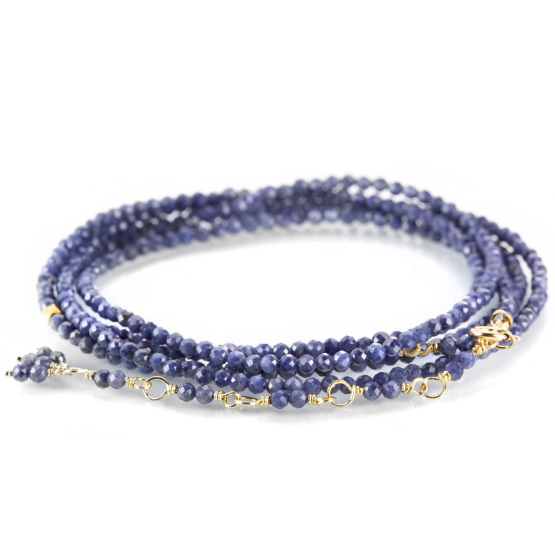 Anne Sportun Opaque Blue Sapphire Wrap Bracelet 34" | Quadrum Gallery