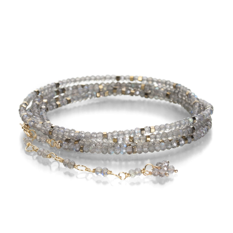 Anne Sportun Labradorite and Pyrite Confetti Wrap Bracelet | Quadrum Gallery