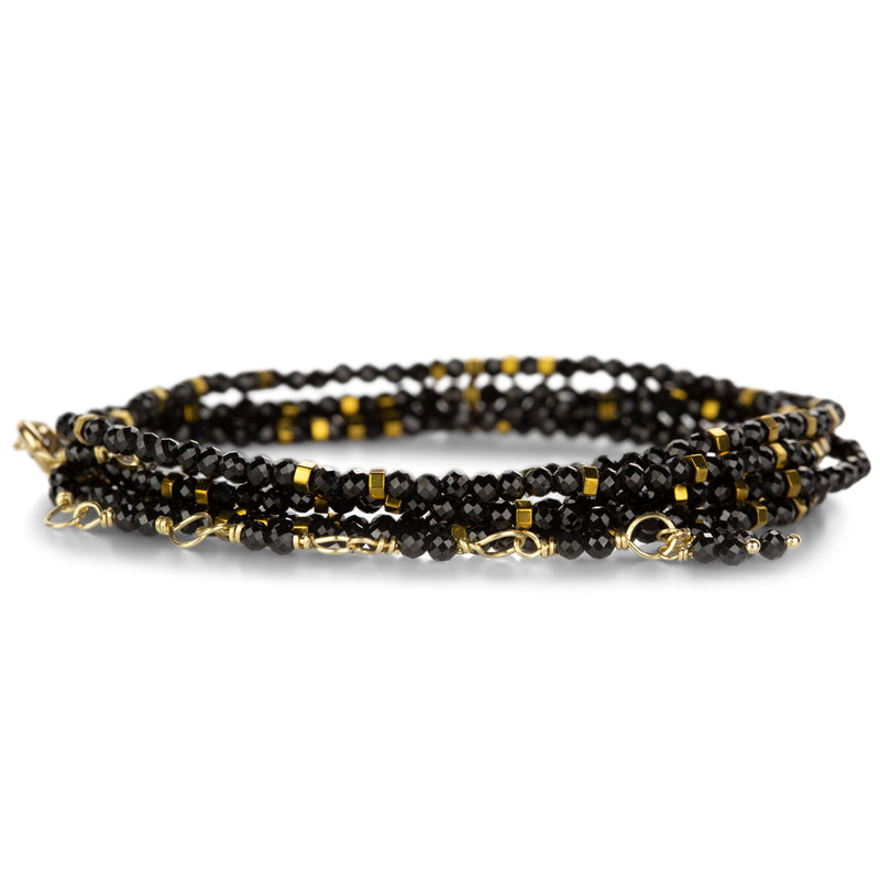 Anne Sportun Confetti Wrap Bracelet with Black Spinel | Quadrum Gallery