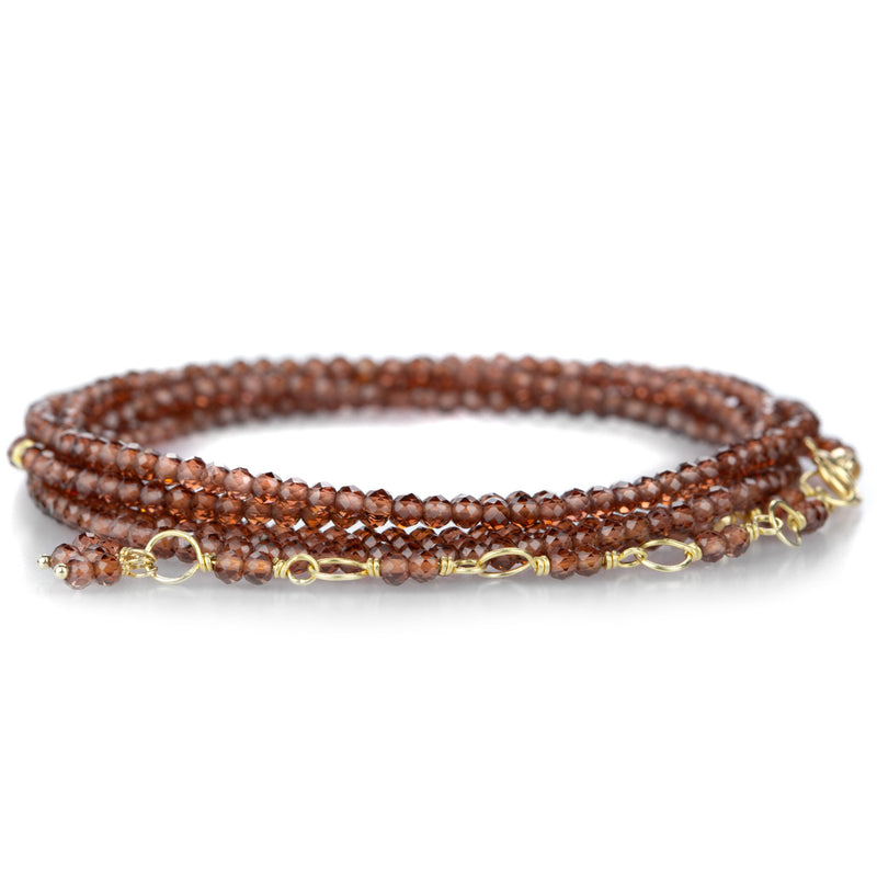Anne Sportun Wrap Bracelet with Red Garnet | Quadrum Gallery