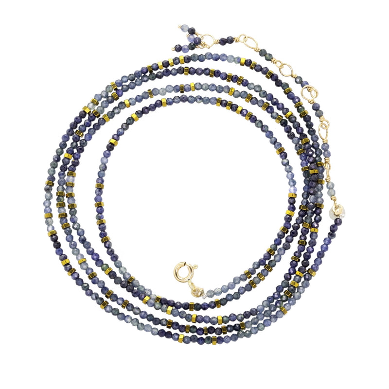 Anne Sportun Gradient Blue Sapphire Confetti Wrap Bracelet | Quadrum Gallery