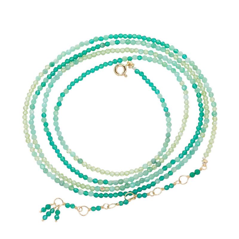 Anne Sportun Ombre Mint Wrap Bracelet - 34" | Quadrum Gallery