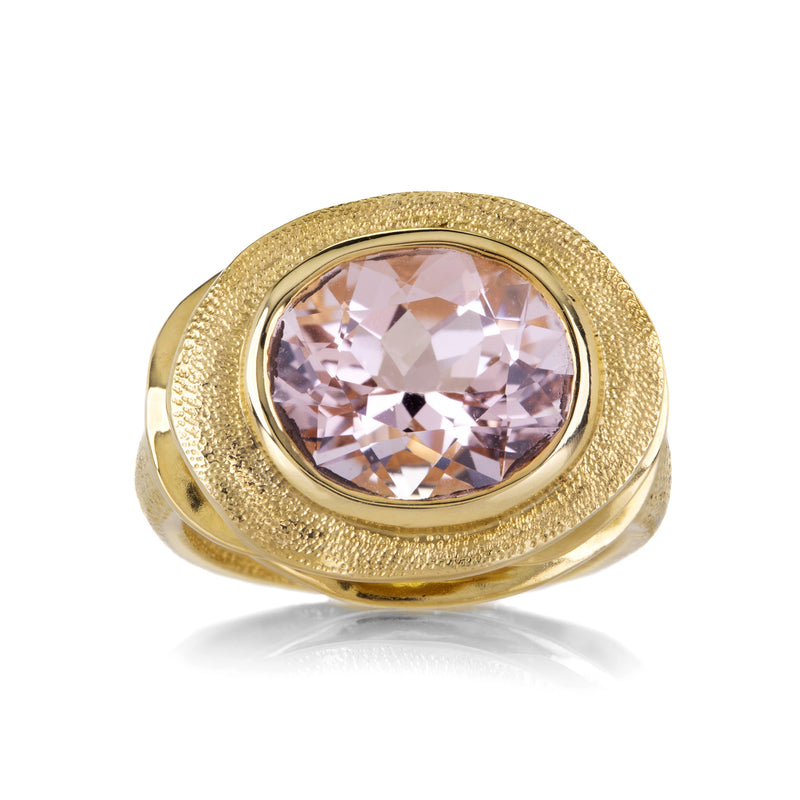 Audrius Krulis Tiered Wavy Pink Tourmaline Ring | Quadrum Gallery