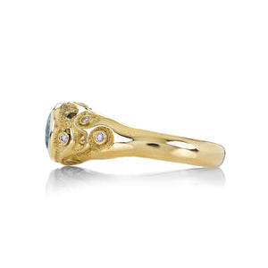 Audrius Krulis 18k Blue Green Tourmaline Ring | Quadrum Gallery