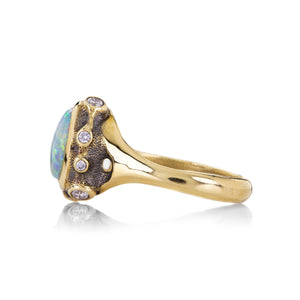 Audrius Krulis 18k Opal and Diamond Ring | Quadrum Gallery