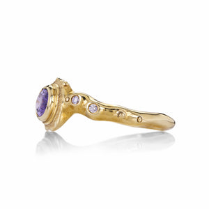 Audrius Krulis Purple Sapphire and Diamond Ring | Quadrum Gallery