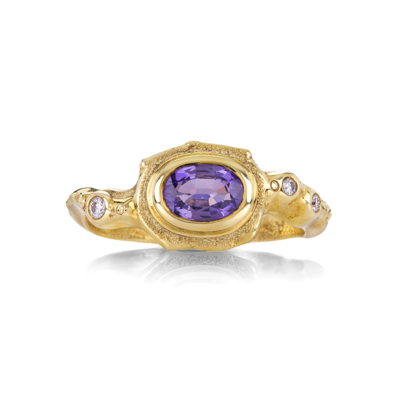 Audrius Krulis Purple Sapphire and Diamond Ring | Quadrum Gallery
