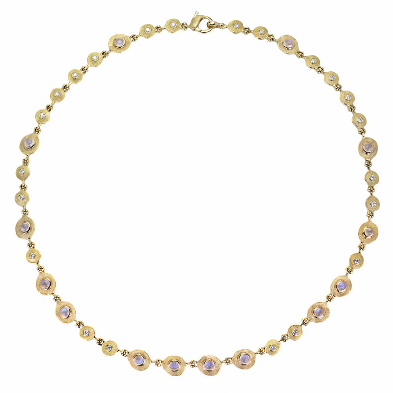 Audrius Krulis Gold and Moonstone In the Clouds Necklace | Quadrum Gallery