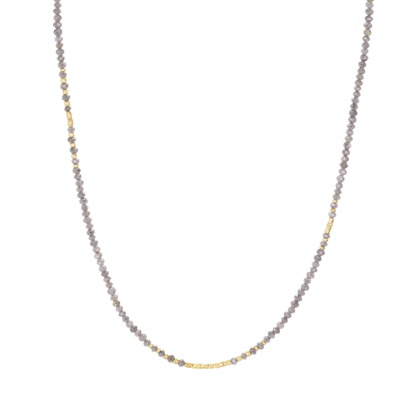 Audrius Krulis 18k and Gray Diamond Beaded Necklace | Quadrum Gallery