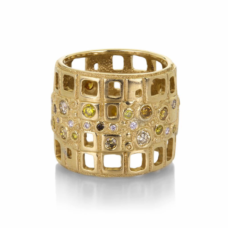 Audrius Krulis Multicolored Diamond Curiosities Band | Quadrum Gallery