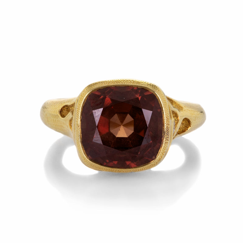 Audrius Krulis Mali Garnet Ring with Diamonds | Quadrum Gallery