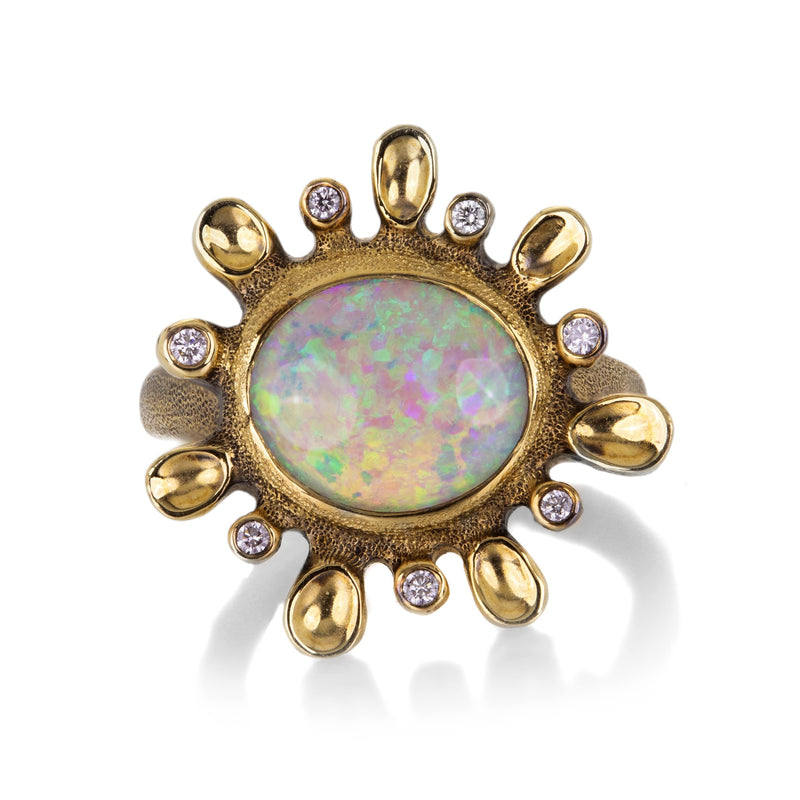 Audrius Krulis Black Opal Splash Ring | Quadrum Gallery
