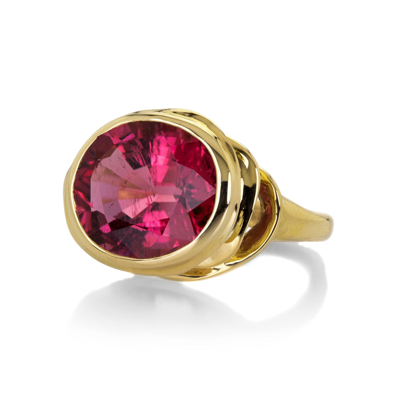 Audrius Krulis 18k Yellow Gold Oval Pink Tourmaline Ring | Quadrum Gallery