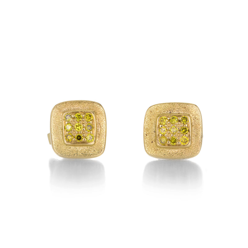 Audrius Krulis Yellow Diamond Venice Studs | Quadrum Gallery