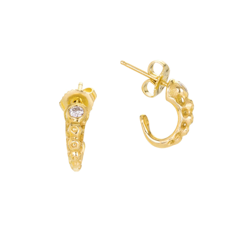 Audrius Krulis Organic Diamond Hoops | Quadrum Gallery