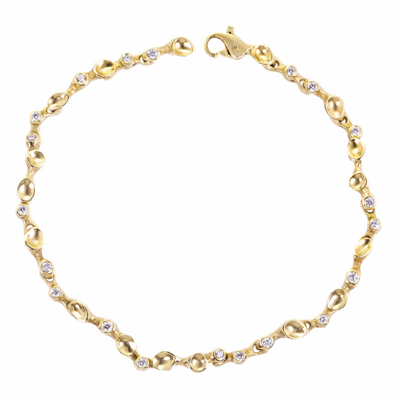 Audrius Krulis 18k Gold and Diamond Bracelet | Quadrum Gallery