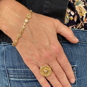Audrius Krulis Windows Bracelet with Princess Cut Diamonds | Quadrum Gallery