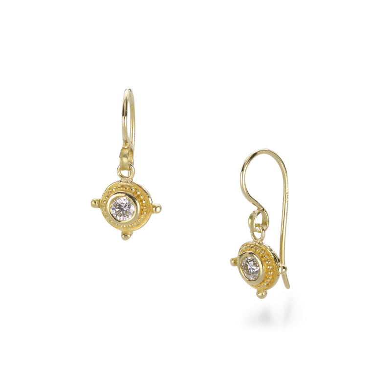Barbara Heinrich Granulated Bezel Earrings | Quadrum Gallery
