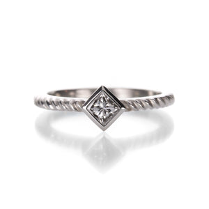 Barbara Heinrich Square Diamond Rope Ring | Quadrum Gallery