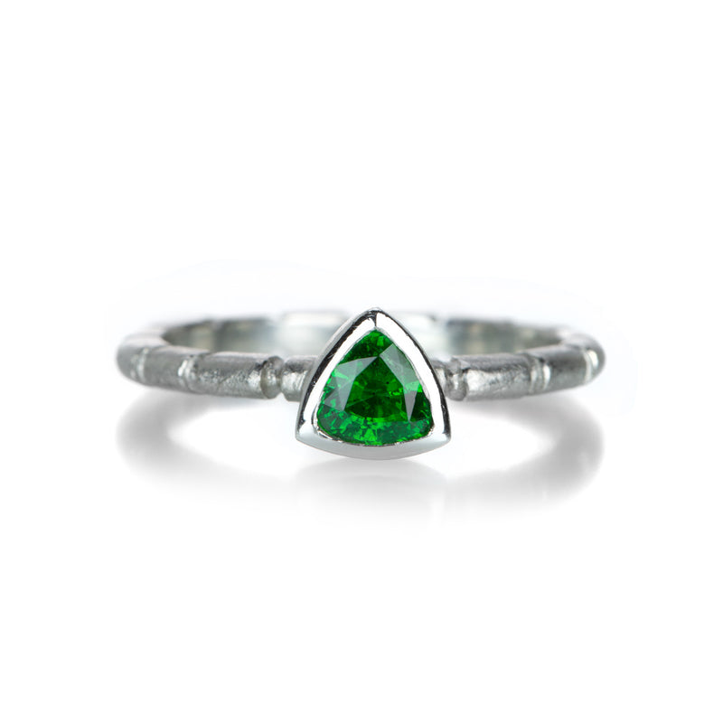 Barbara Heinrich Trillion Green Tsavorite Ring | Quadrum Gallery