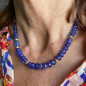 Barbara Heinrich Faceted Tanzanite Rondelle Necklace | Quadrum Gallery