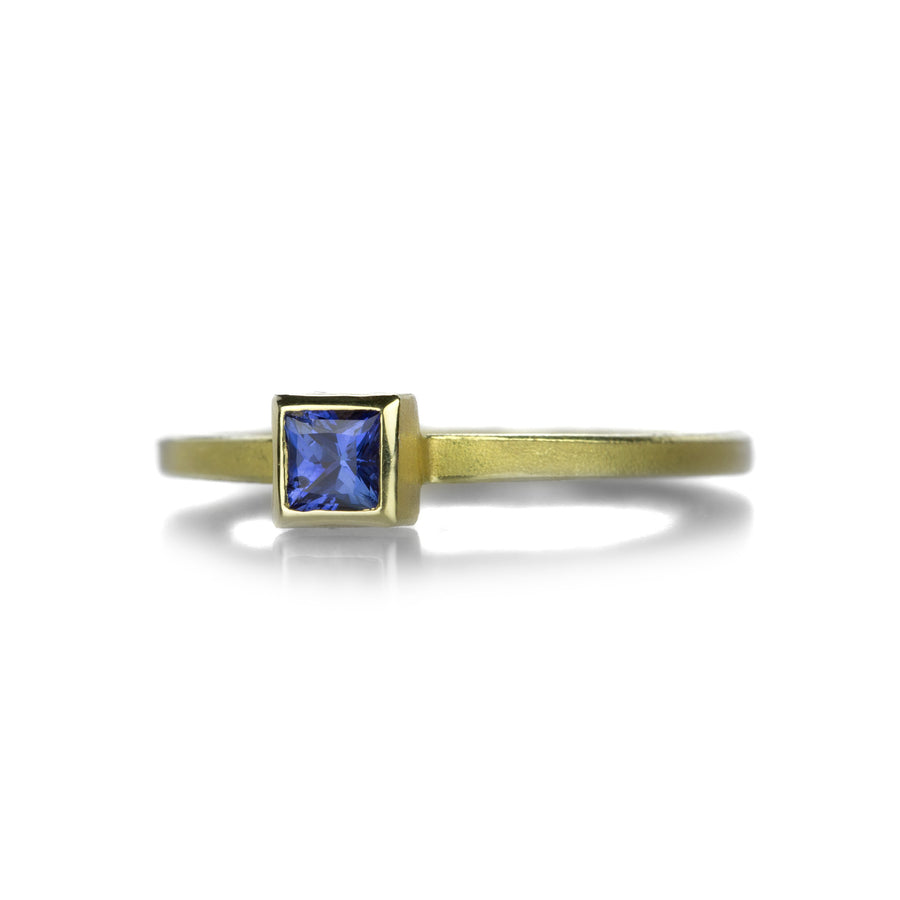 Barbara Heinrich Square Blue Sapphire Stacking Ring | Quadrum Gallery