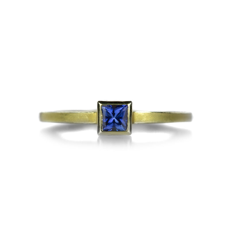 Barbara Heinrich Square Blue Sapphire Stacking Ring | Quadrum Gallery